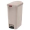 Rubbermaid Commercial Slim Jim Resin Step-On Container, End Step Style, 13 gal, Beige 1883459 - alternate 2